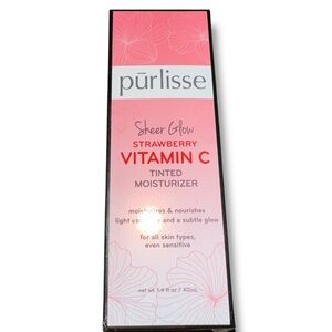 Purlisse Sheer Glow Strawberry Vitamin C Tinted Moisturizer FAIR SHADE NIB